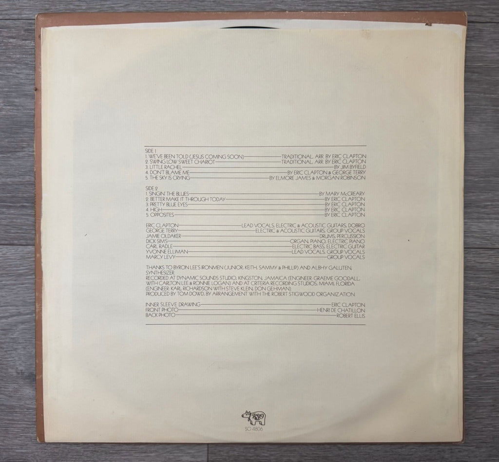 ERIC CLAPTON There's One In Every Crowd 1975 RSO Records Vinyl with Sleeve LP