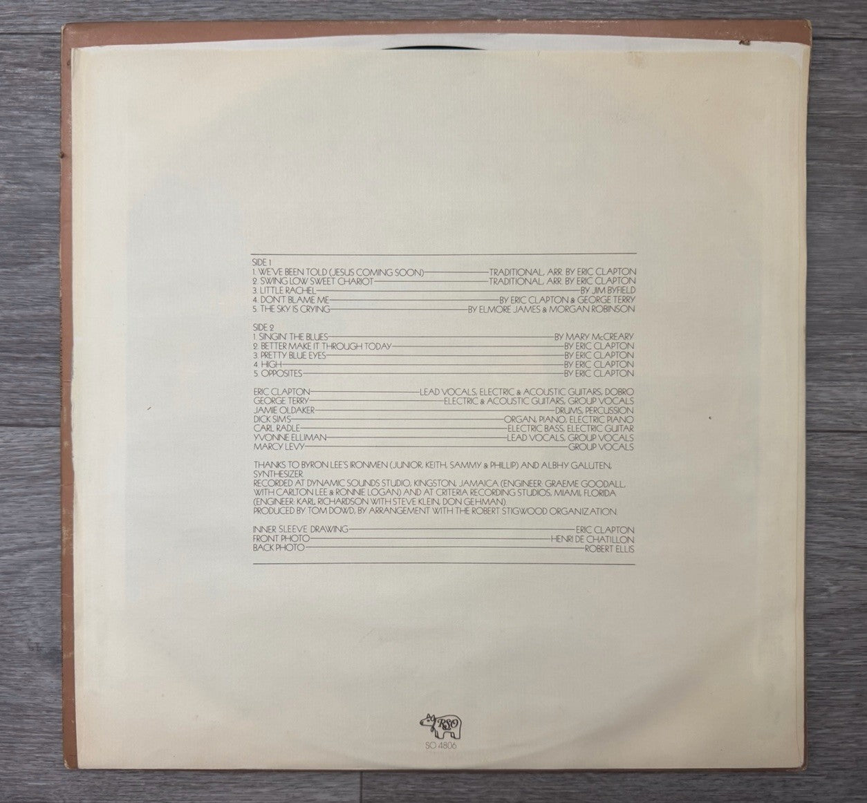ERIC CLAPTON There's One In Every Crowd 1975 RSO Records Vinyl with Sleeve LP