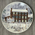Vintage David Coolidge Collectible Christmas Plate Smuckers 1983 Boarding House