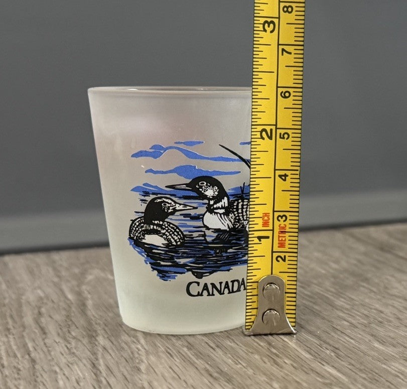 Mississuaga Ontario Canada Frosted Ducks Shot Glass