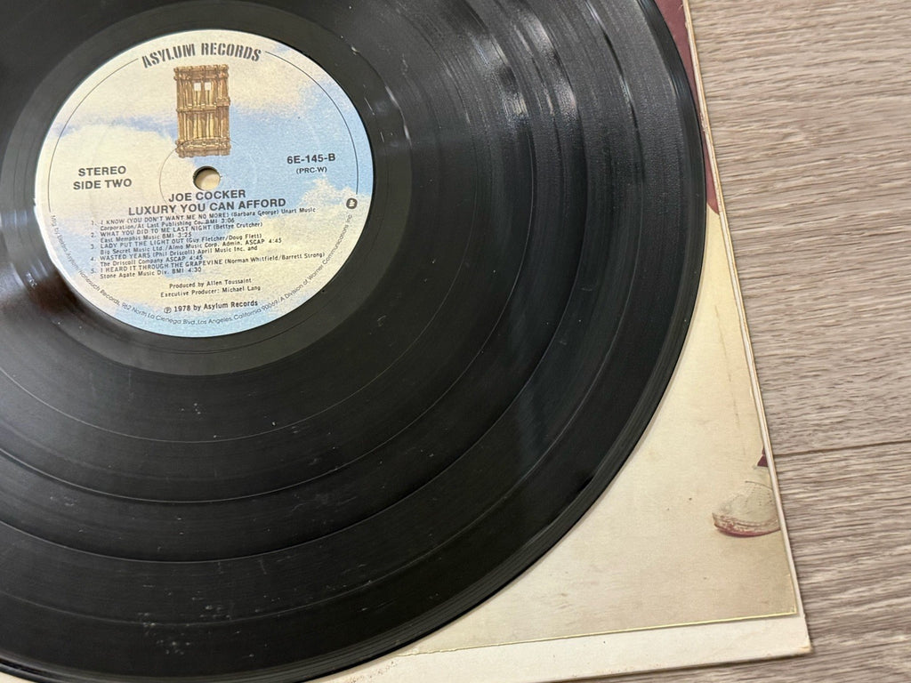 Joe Cocker - Luxury You Can Afford - Vinyl LP - 6E-145-B SP - Stained Cover
