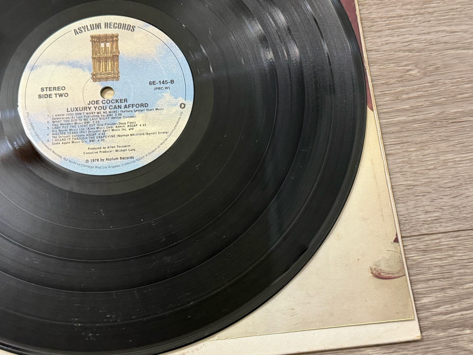 Joe Cocker - Luxury You Can Afford - Vinyl LP - 6E-145-B SP - Stained Cover