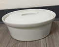 APILCO FRANCE Porcelaine a Feu White Oval Covered Casserole Dish