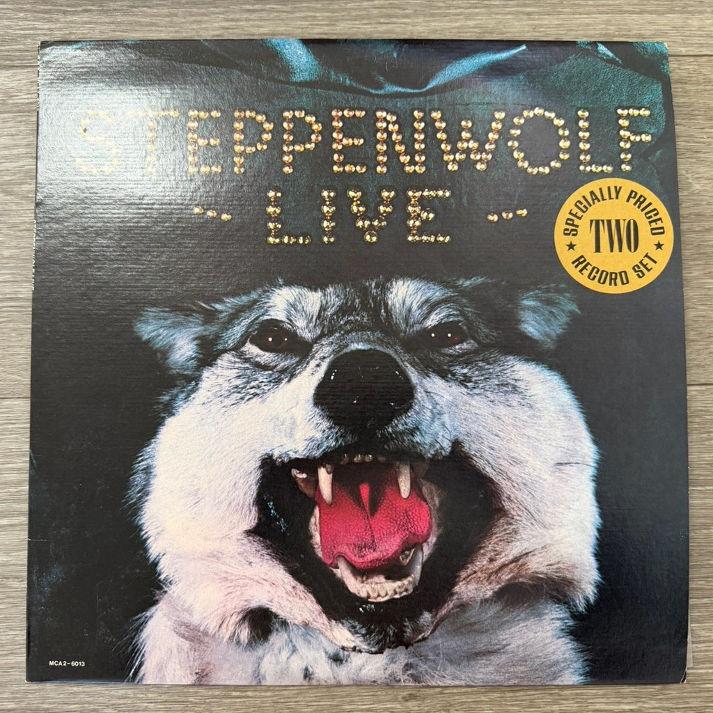 Steppenwolf Live Double LP Vinyl Record MCA2-6013 Hype Sticker Re-Release VG/VG