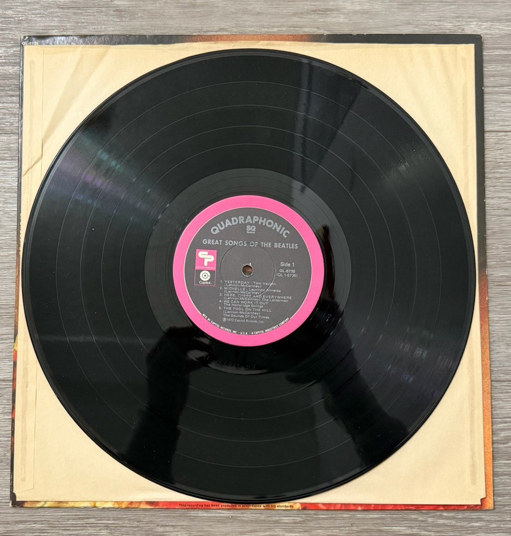 GREAT SONGS OF THE BEATLES (PEGGY LEE...-CAPITOL QL-6735-QUADRAPHONIC Vinyl VG+