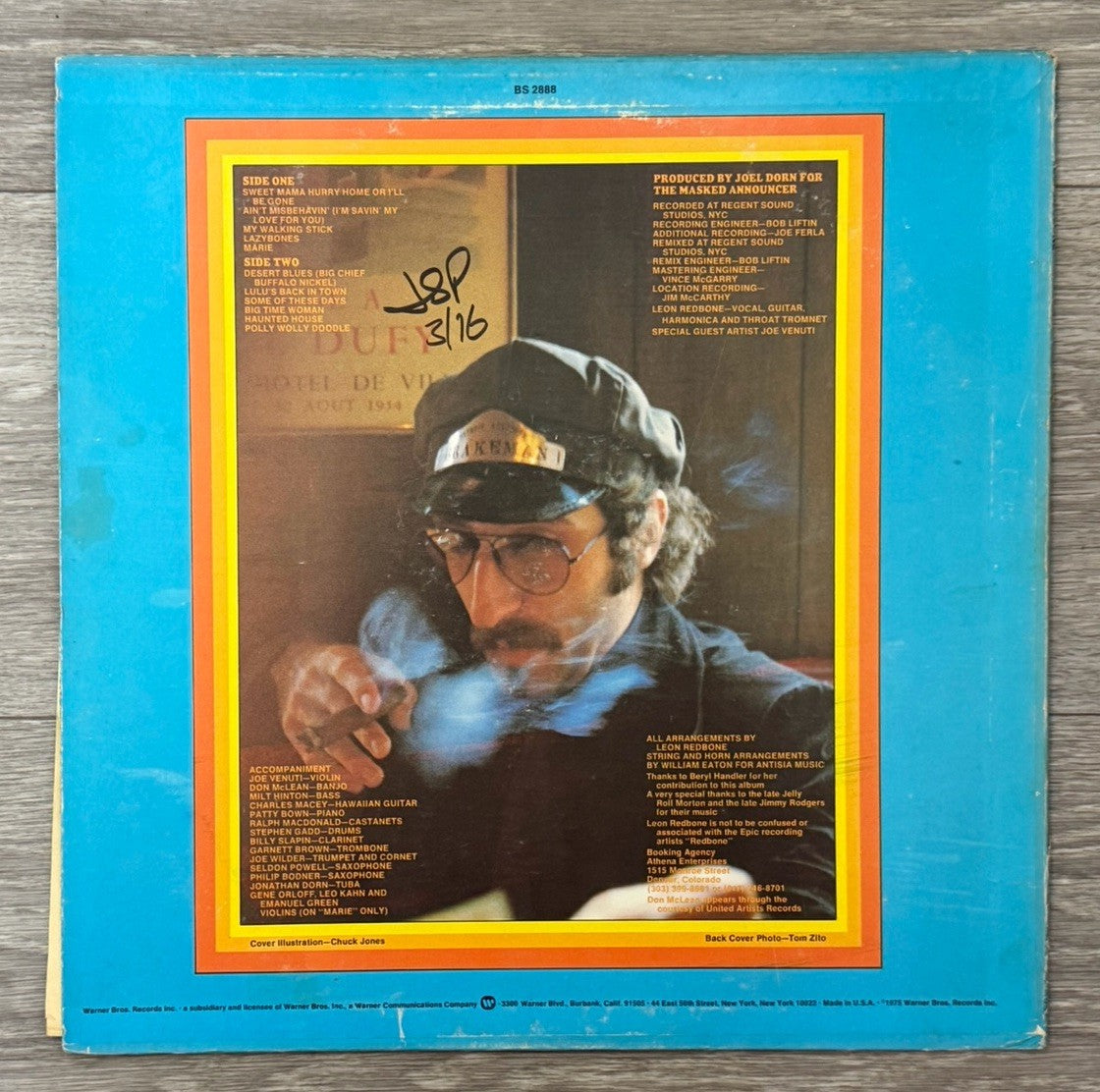 Leon Redbone “on the track” 1975 vinyl..BS2888