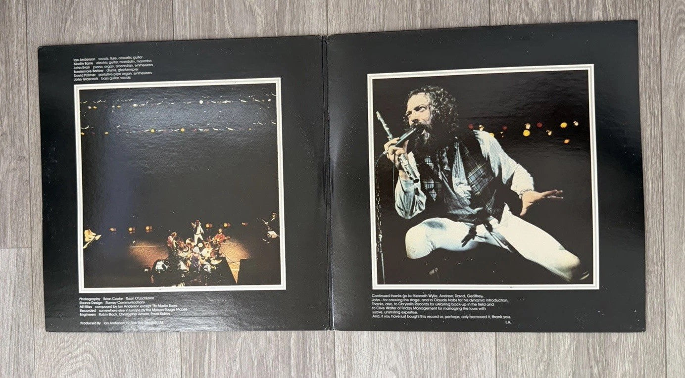 Jethro Tull Live - Bursting Out 2x LP Vinyl OG Chrysalis CH2-1201 US 1978