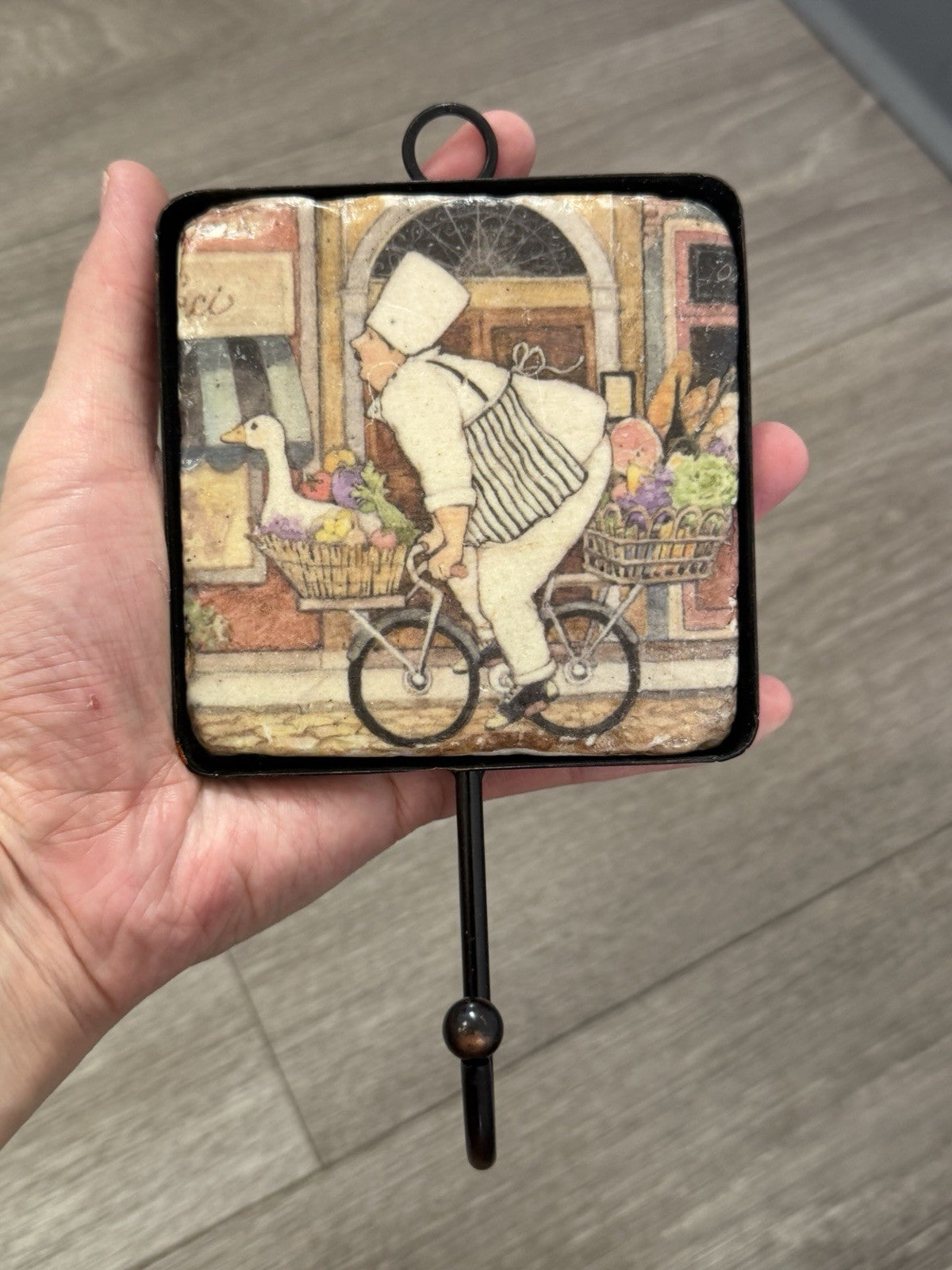 Vintage Chef Alessio Collection Utensil/Towel Hook Kitchen Decor