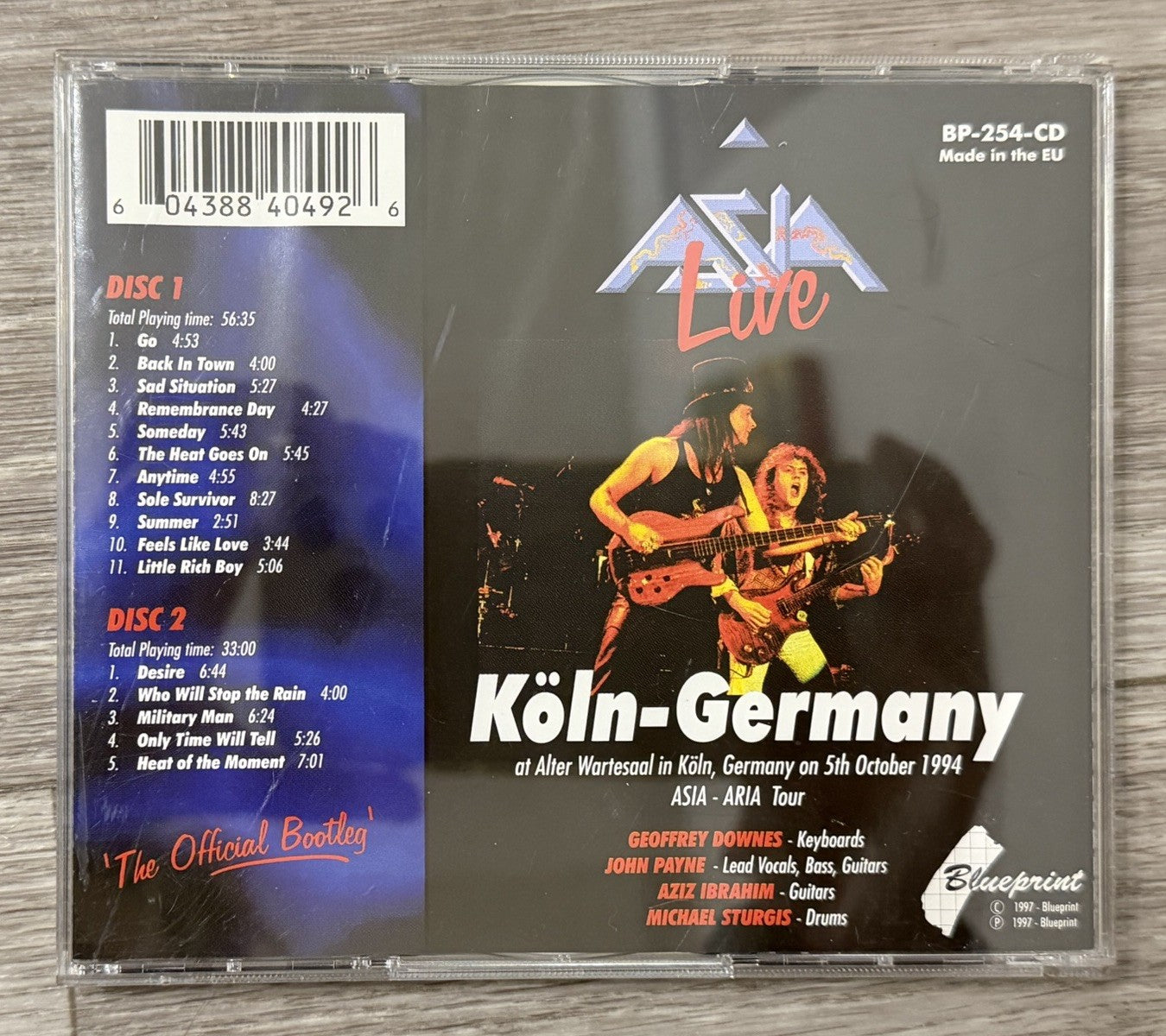 Live In Koln Germany 1994 [IMPORT] (Nov-1997, Bluep) G+ PLEASE READ