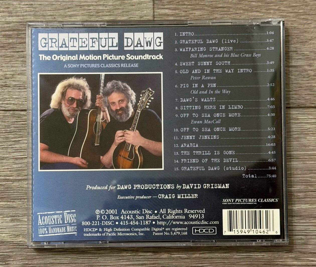 Grateful Dawg (Original Soundtrack) by Various (CD, 2001)