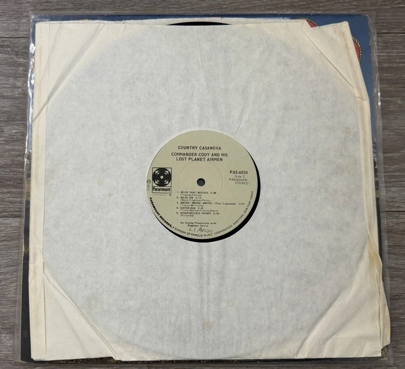 Commander Cody & His Lost Planet Airmen Country Casanova LP VG Paramount (1973)