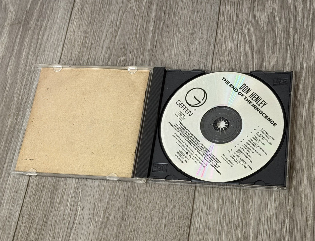 The End of the Innocence Music Don Henley CD 1989