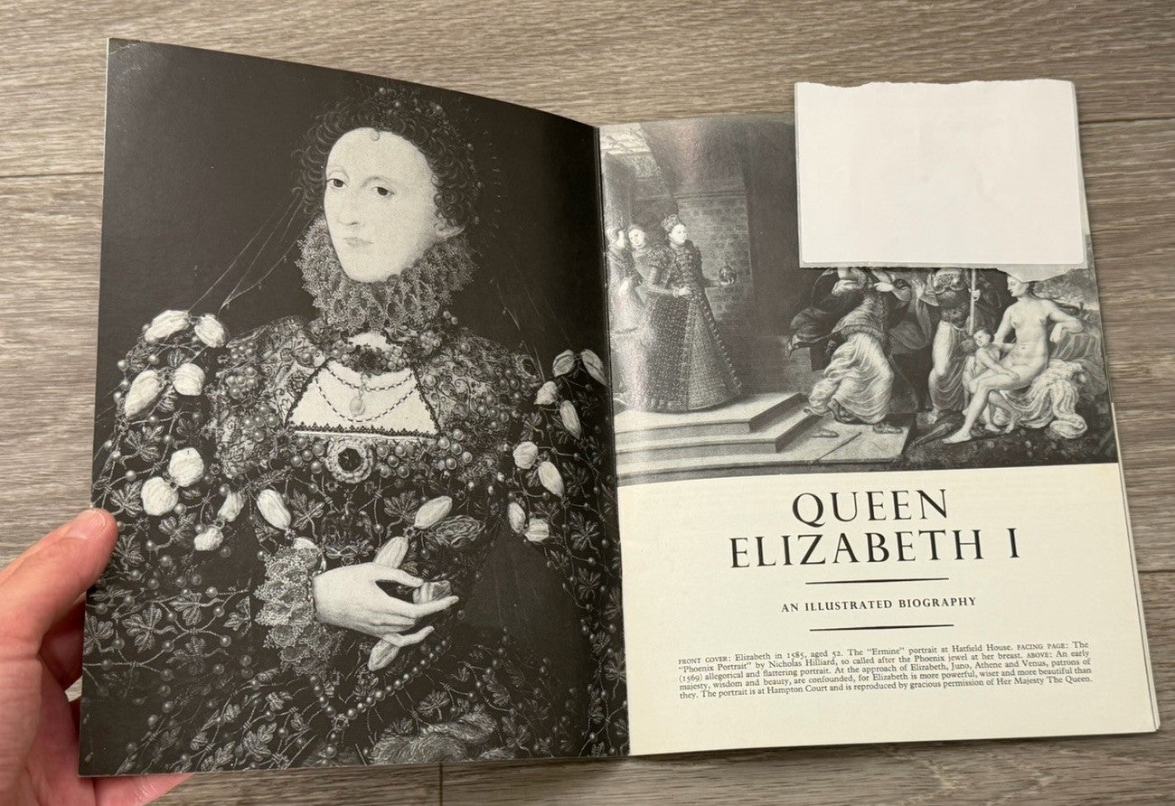 QUEEN ELIZABETH I by G. W. O. Woodward 1972 Booklet Pitkin Pictorials UK