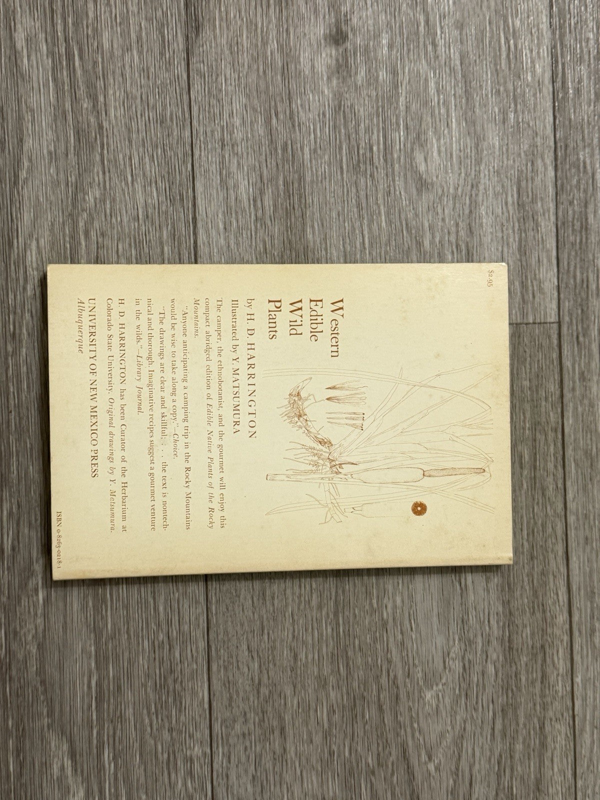 Vintage WESTERN EDIBLE PLANTS by Harrington Illustrated By Y. Matsumura C3 1975