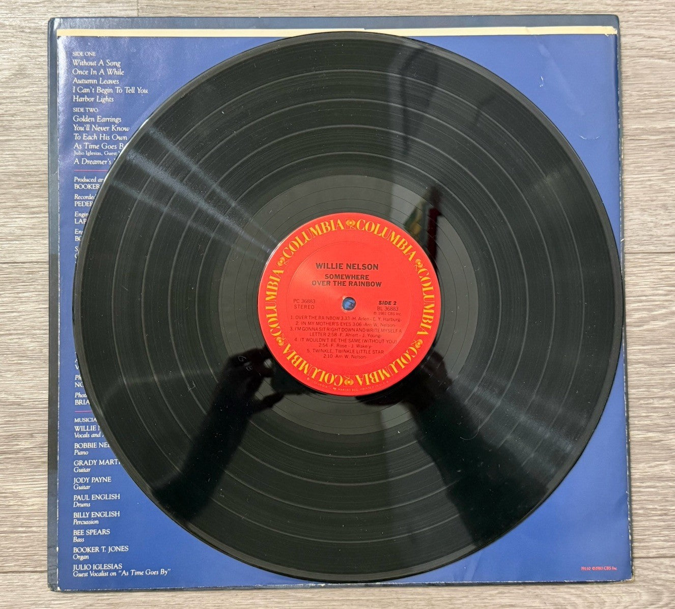 Willie Nelson - Somewhere Over The Rainbow OG LP, NM/UC, Columbia, 1981, FC36883