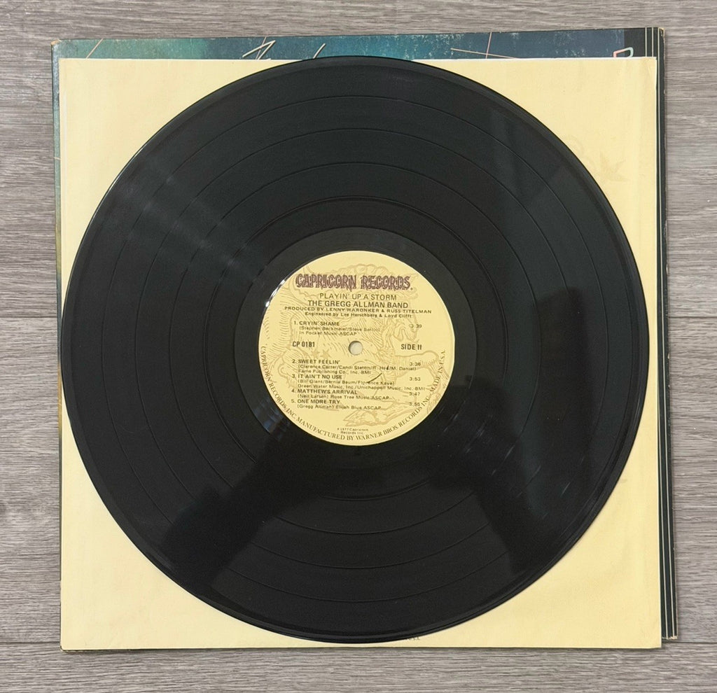 The Gregg Allman Band-Playin' Up A Storm-1977 CP 0181 (Winchester) Vinyl Record 