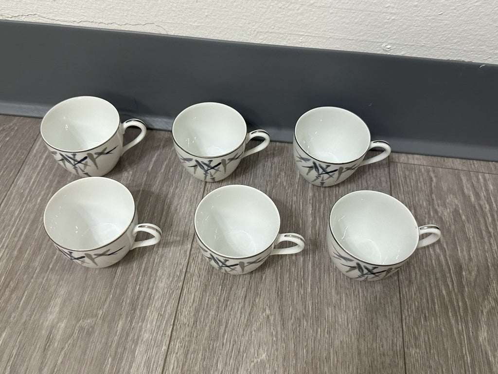 VINTAGE Noritake Bamboo 2133 Sake / Demitasse Cups Set of 6, 2 in