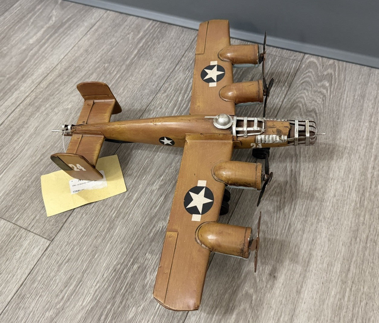 Vintage Cheungs JA-0058 B-24  Airplane Plane With Tag