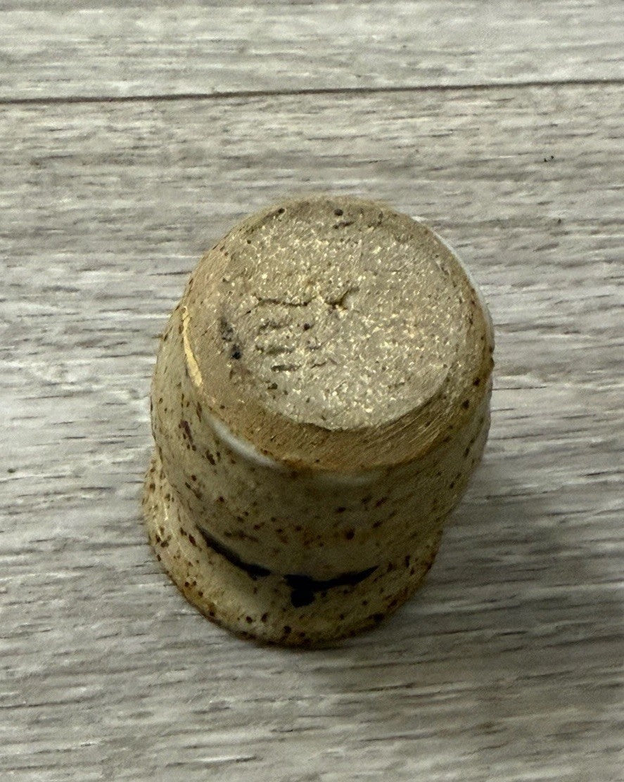 Cute Little Ceramic Studio Pottery Vase With Hearts Handmade & Signed 2.25” Tall