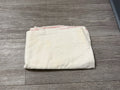 Vintage Dish Drying Towel / Tea Towel 24x35” Off White With Red Edges