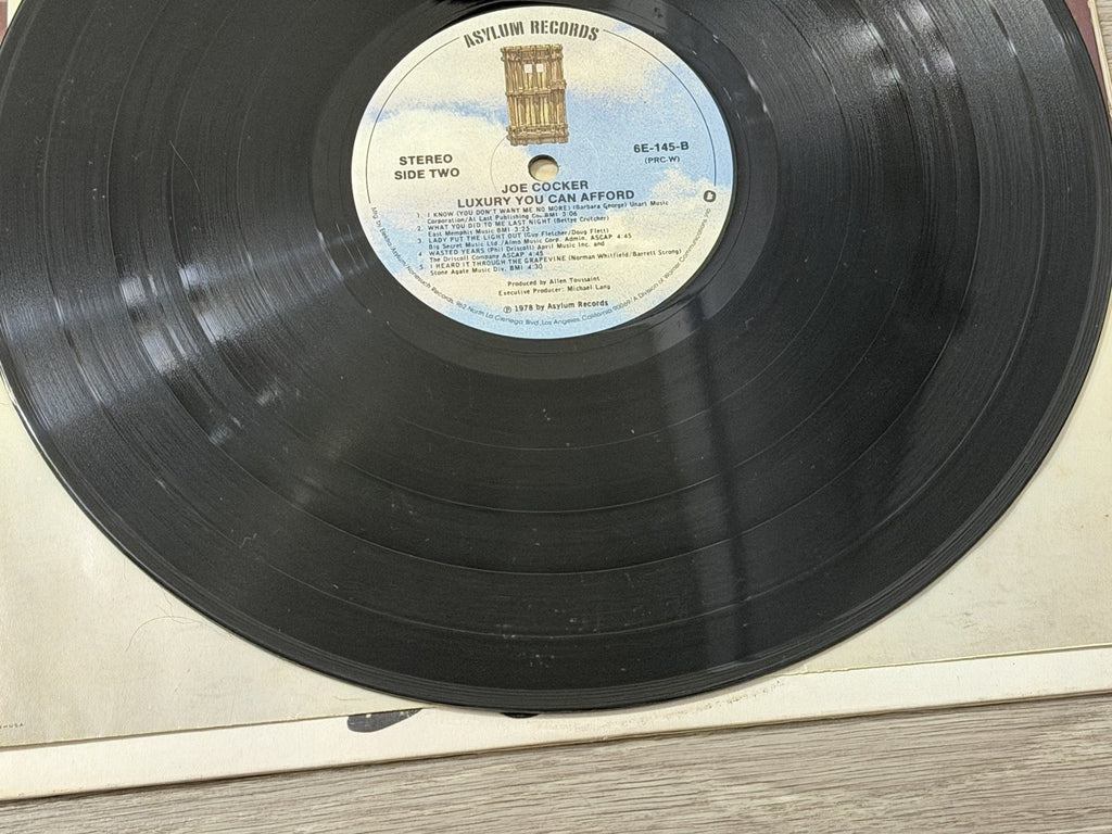 Joe Cocker - Luxury You Can Afford - Vinyl LP - 6E-145-B SP - Stained Cover