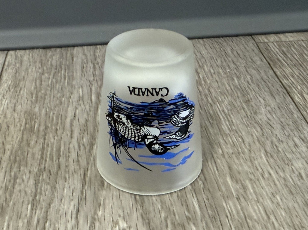 Mississuaga Ontario Canada Frosted Ducks Shot Glass
