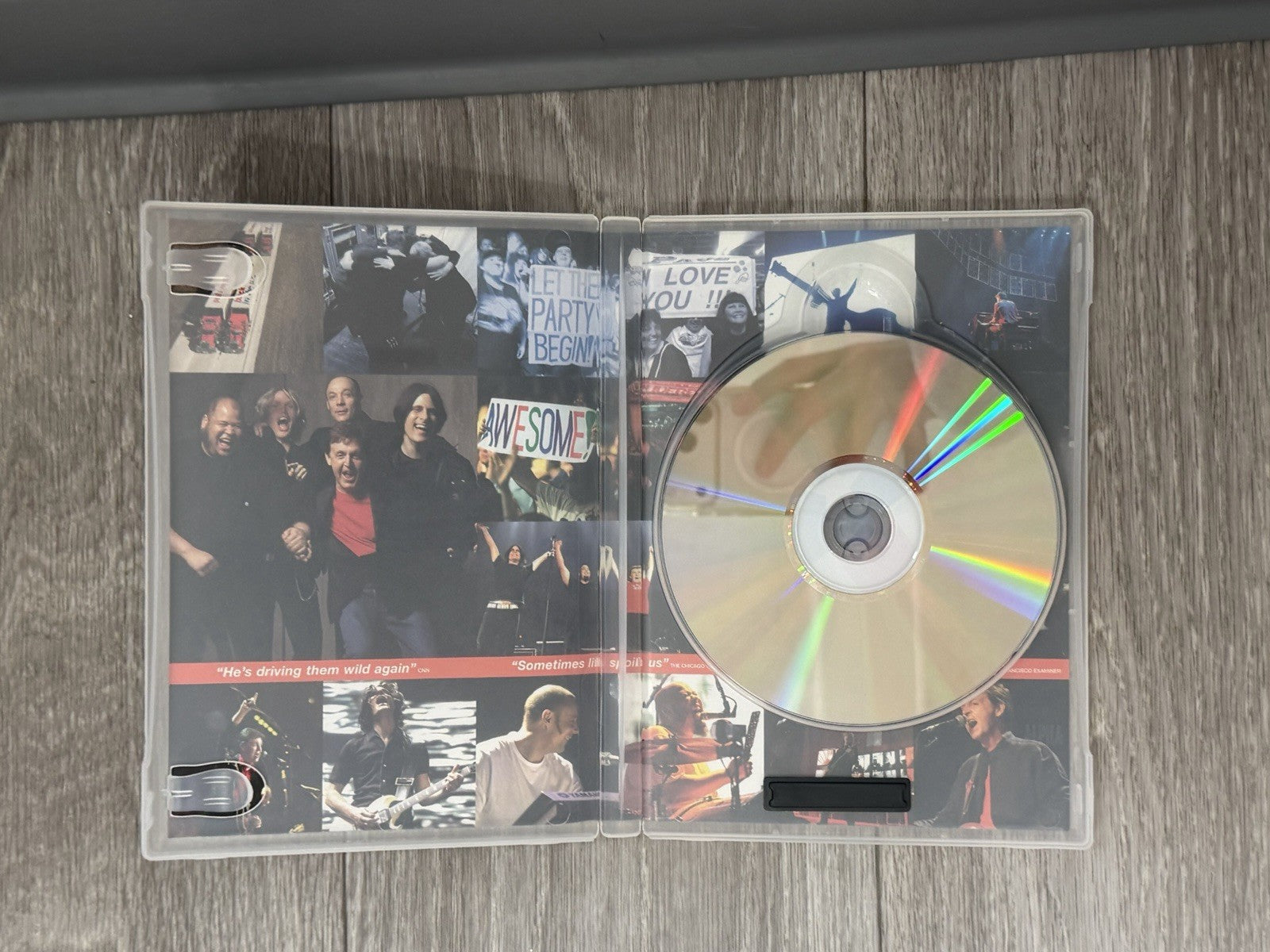 Paul McCartney Back in the U.S. DVD 2002 Concert Film Rock Music : VG