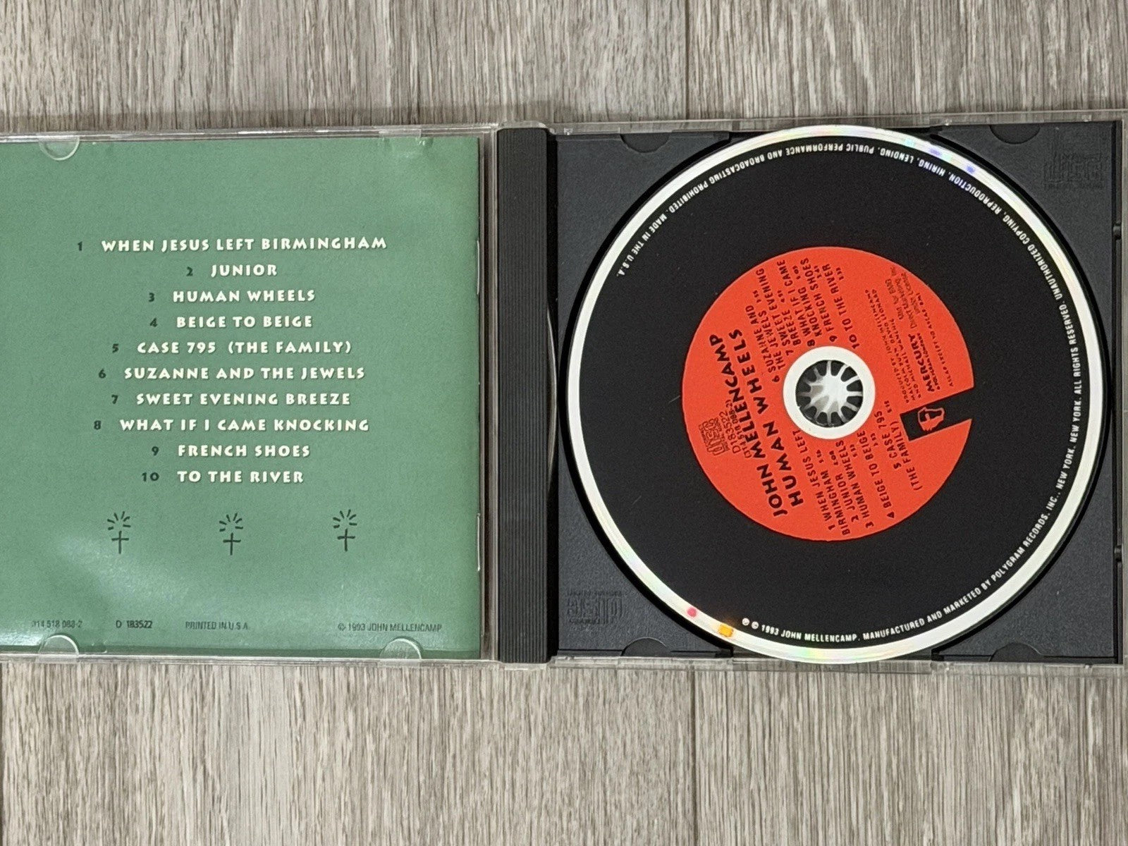 John Mellencamp - Human Wheels 1993 BMG Direct CD 10 Tracks VG