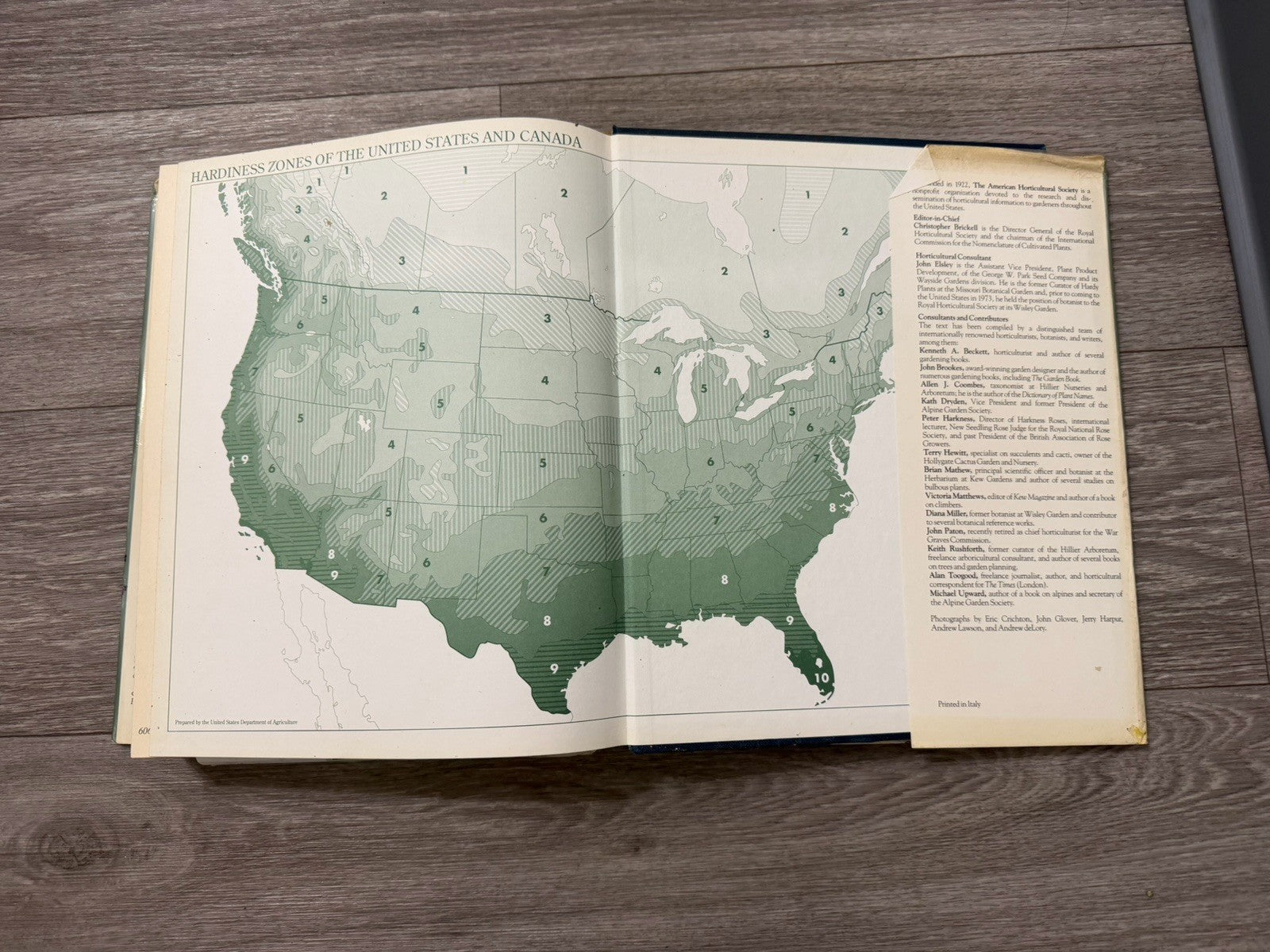 American Horticultural Society Encyclopedia 1989 Hardcover Dust Jacket Vintage