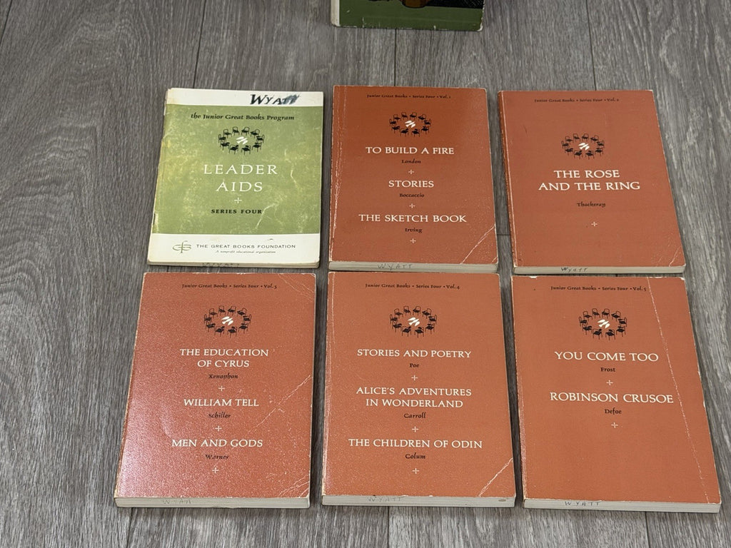 The Junior Great Books Series 4 Vol 1-5 Box Set Discussion Program Mixed Authors