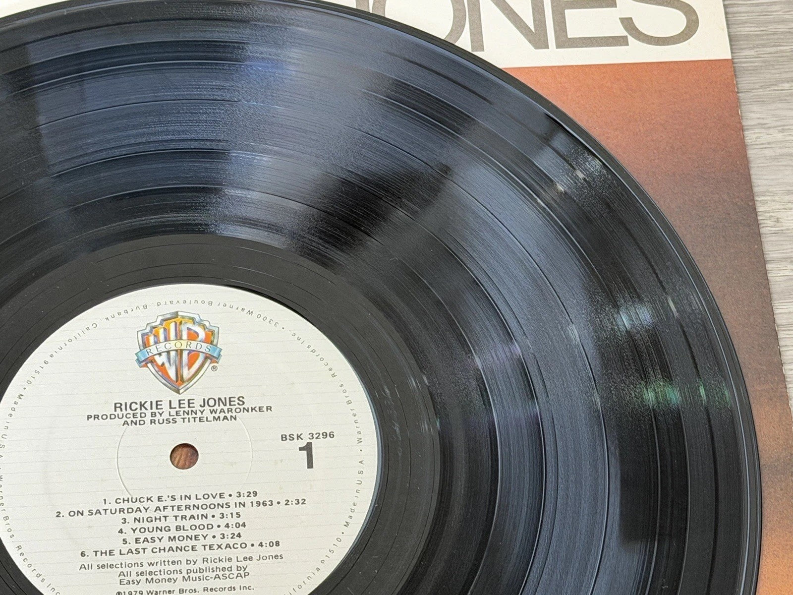 RICKIE LEE JONES - Self Titled (1979) - 12" Vinyl Record LP - GOOD