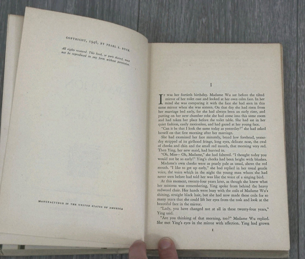 Pavilion of Women By Pearl S Buck First Edition (1946, HC)