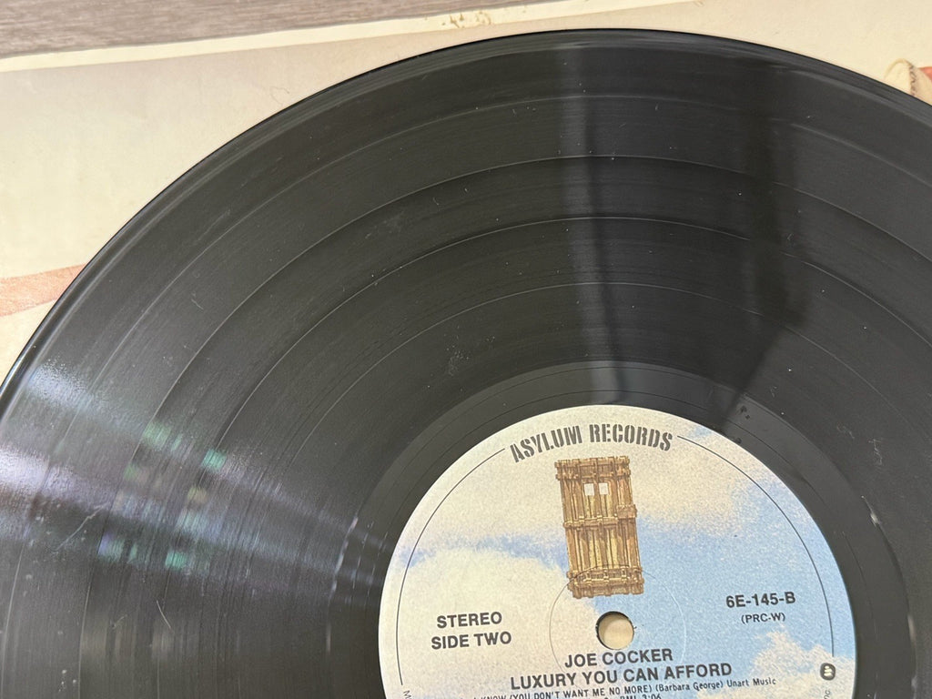 Joe Cocker - Luxury You Can Afford - Vinyl LP - 6E-145-B SP - Stained Cover