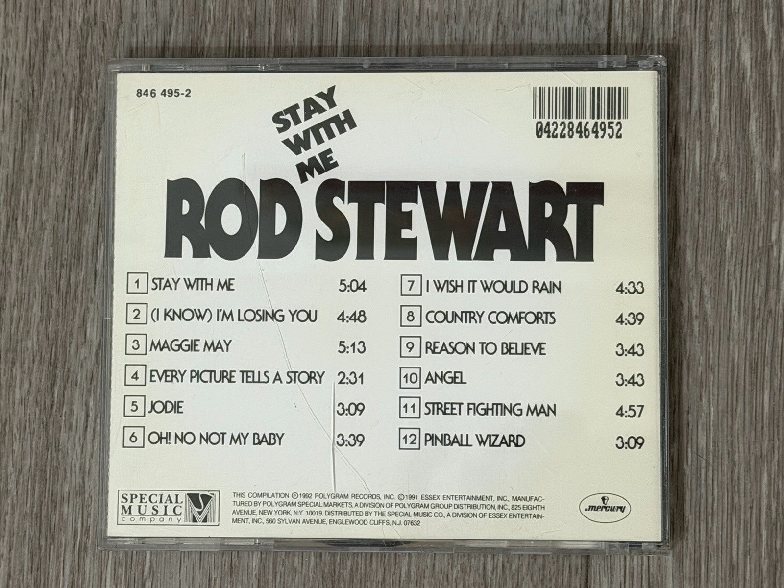 Rod Stewart Stay With Me 1992 Special Music Audio CD