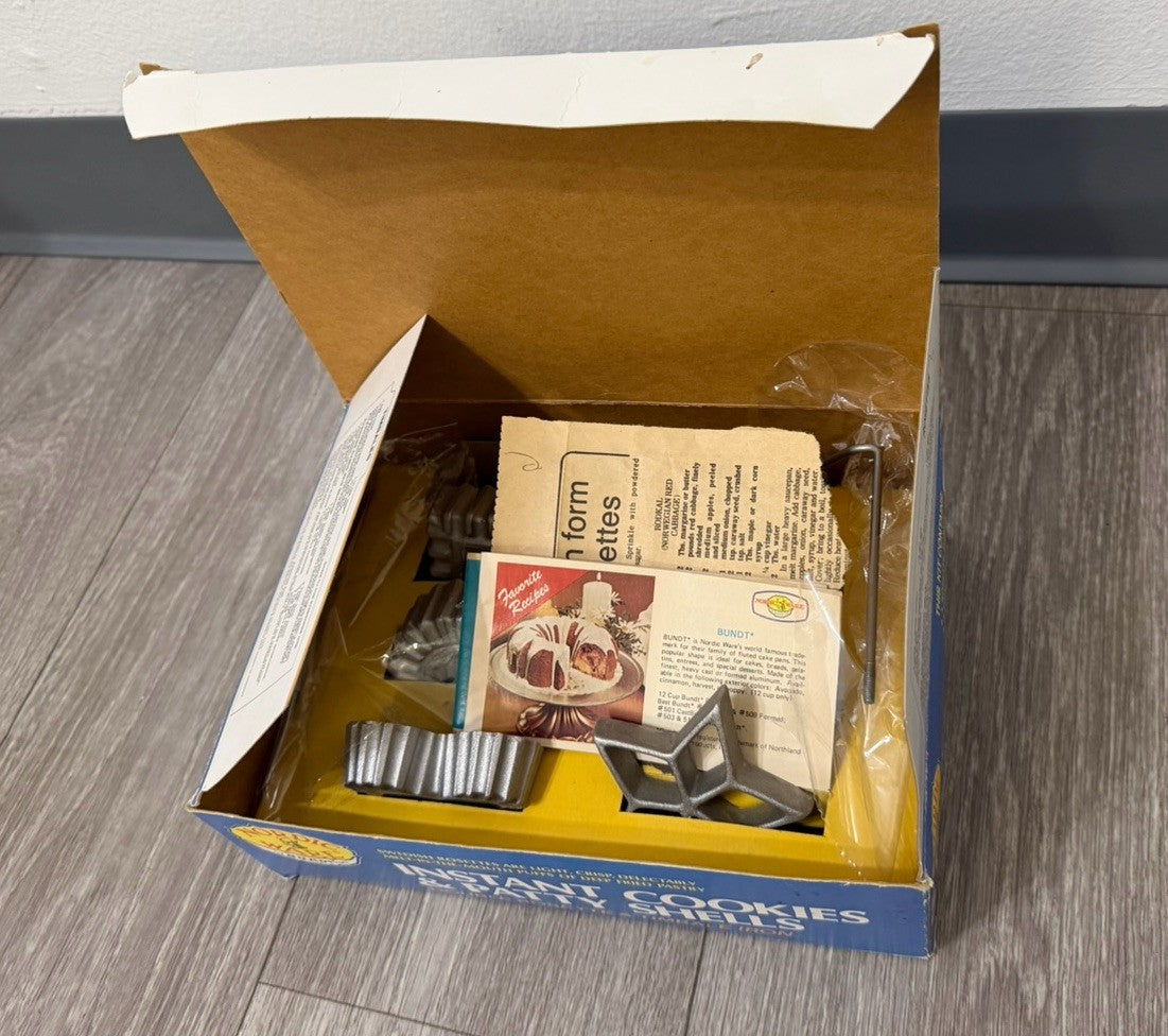 Vintage Nordic Ware Instant Cookies & Patty Shells / New Sealed