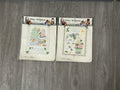 (2) Christmas Daisy Kingdom Stamped Cross Stitch Sampler Holiday Bucilla 