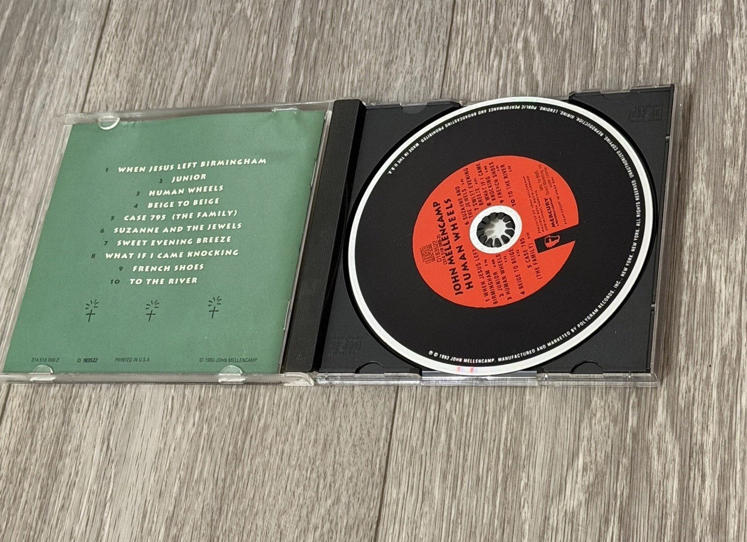 John Mellencamp - Human Wheels 1993 BMG Direct CD 10 Tracks VG