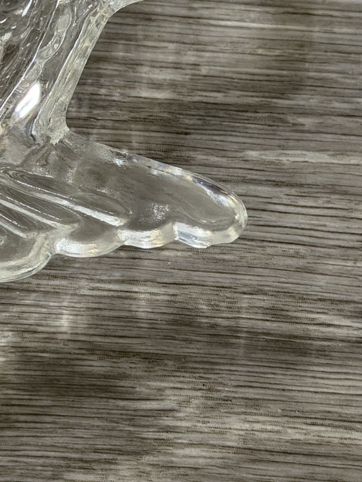 4 Glass Fish Shaped Appetizer Plates