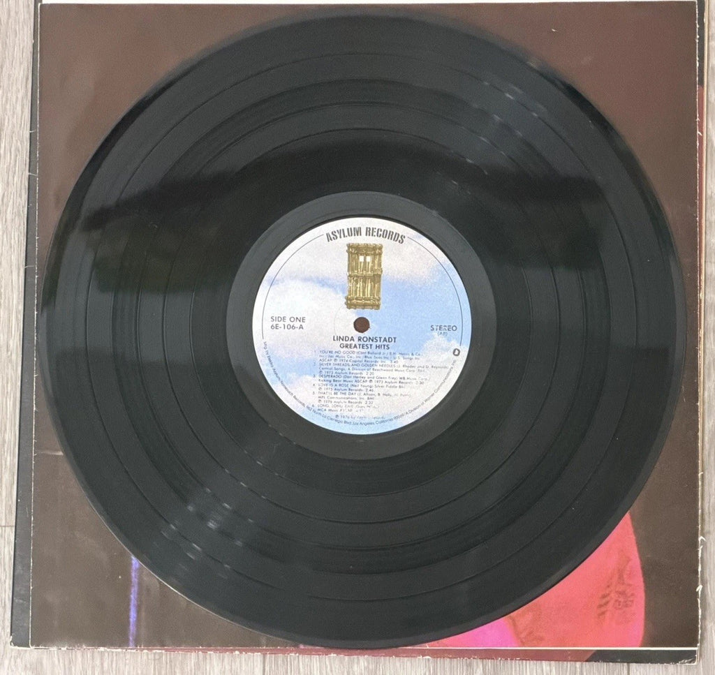 VTG LINDA RONSTADT " GREATEST HITS  "  LP VG Asylum 6E-106 STEREO 1976 Gatefold