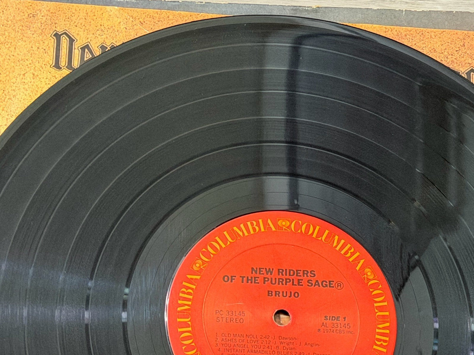 New Riders Of The Purple Sage Brujo LP 1974 Columbia Inner Sleeve You Angel You