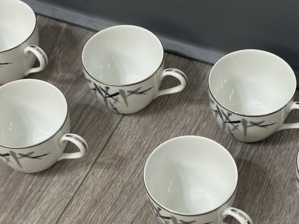VINTAGE Noritake Bamboo 2133 Sake / Demitasse Cups Set of 6, 2 in