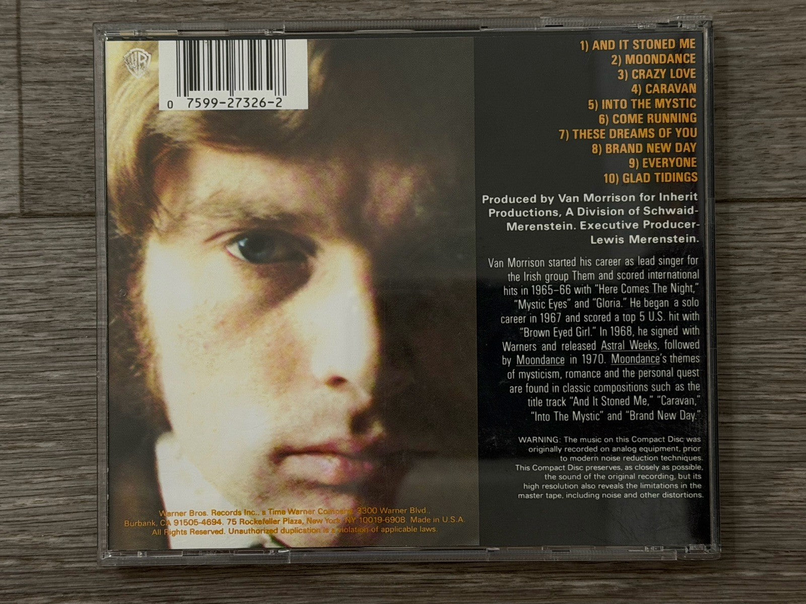 Moondance by Van Morrison (CD, Jan-1986, Warner Bros.)