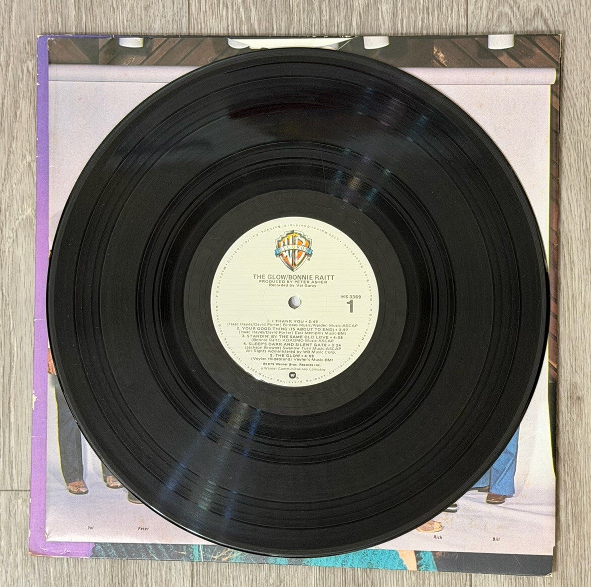 Bonnie Raitt The Glow HS-3369, Vintage Vinyl, VG / G+