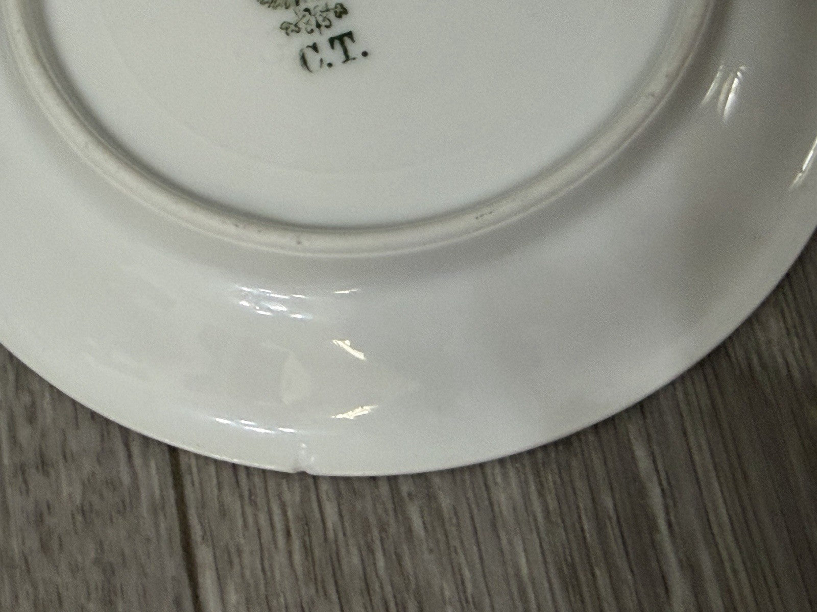 Small Size Antique CT Altwasser Germany Porcelain Tea Cup & Saucer Set Gold Trim