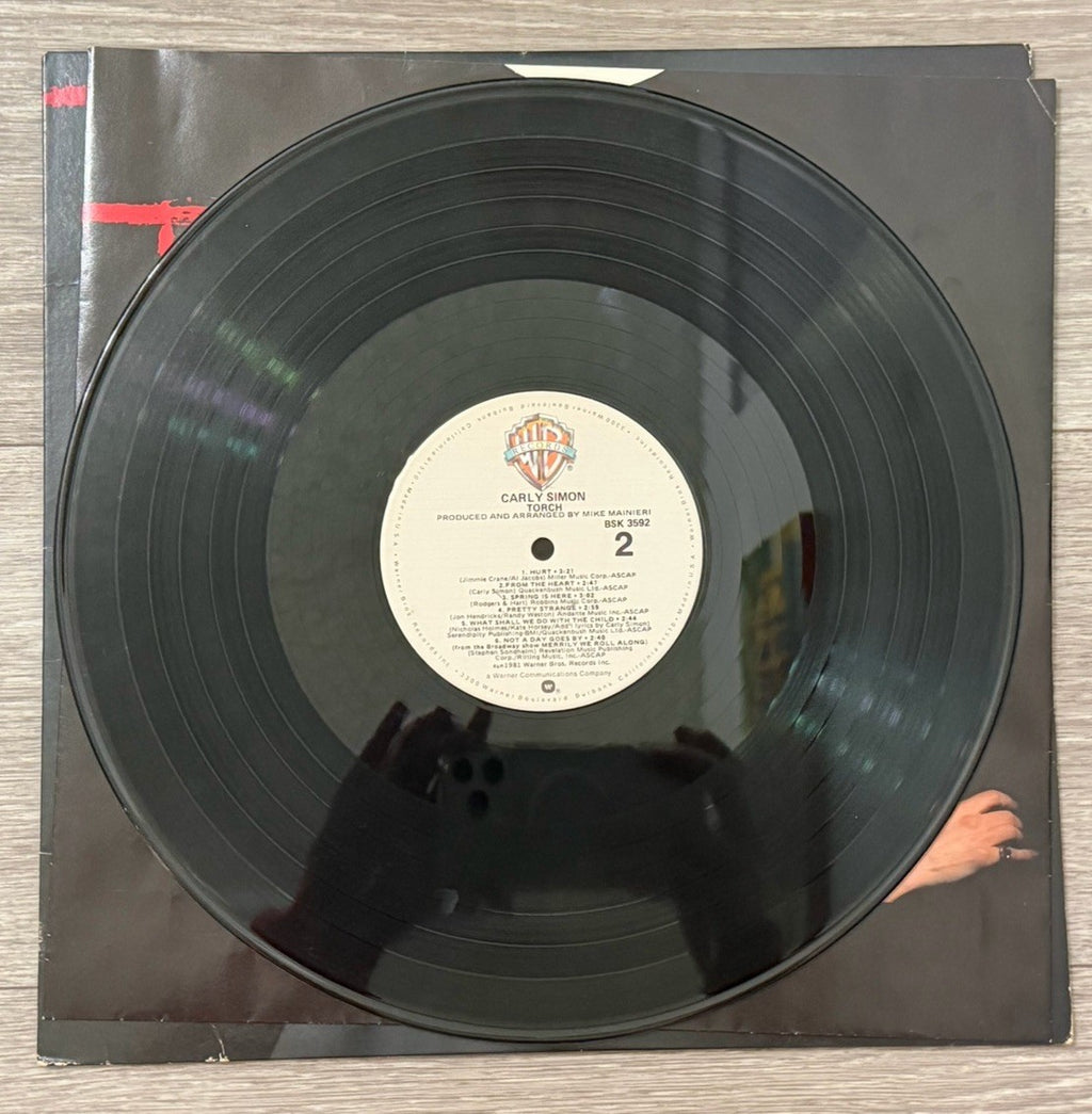 Carly Simon - Torch, Vinyl LP, First Pressing, 1981, Warner Bros., BSK3592
