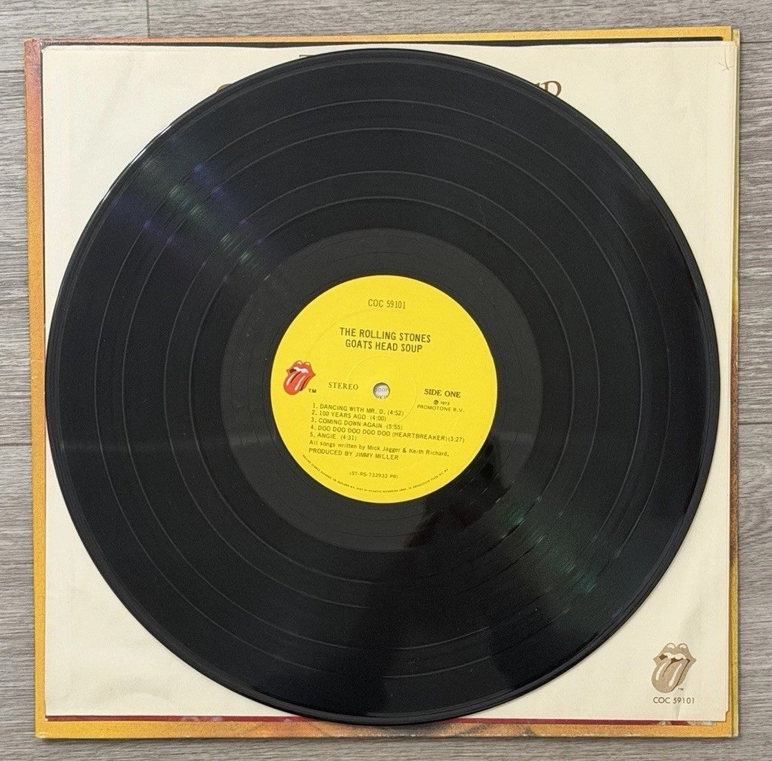 VTG 1973 The Rolling Stones Goat's Head Soup LP Record VG+/VG Insert Included