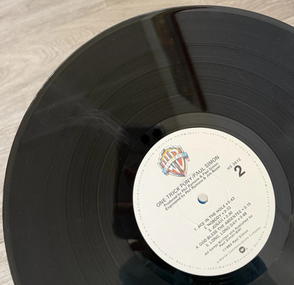 One Trick Pony by Paul Simon Vinyl 1980 Warner Brothers Records HS 3472