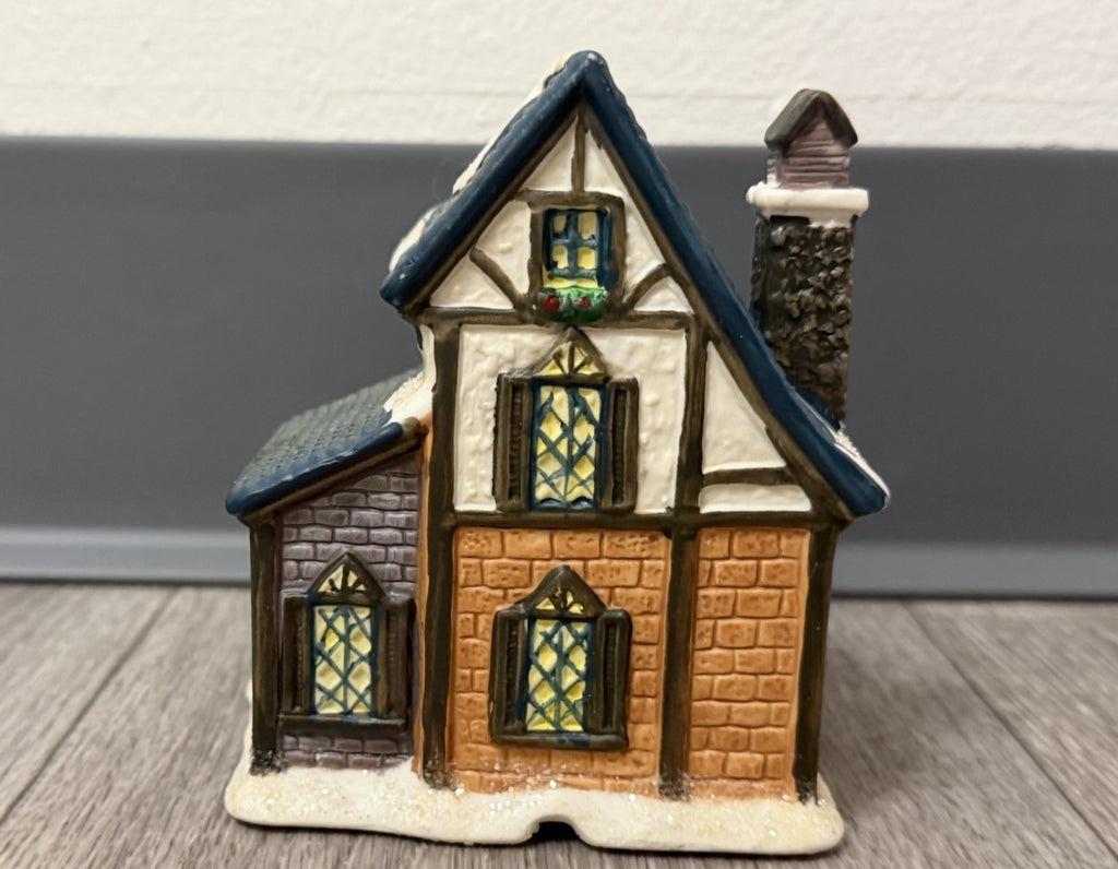 4.5" Tall Ceramic Christmas Village Coffee Shop
