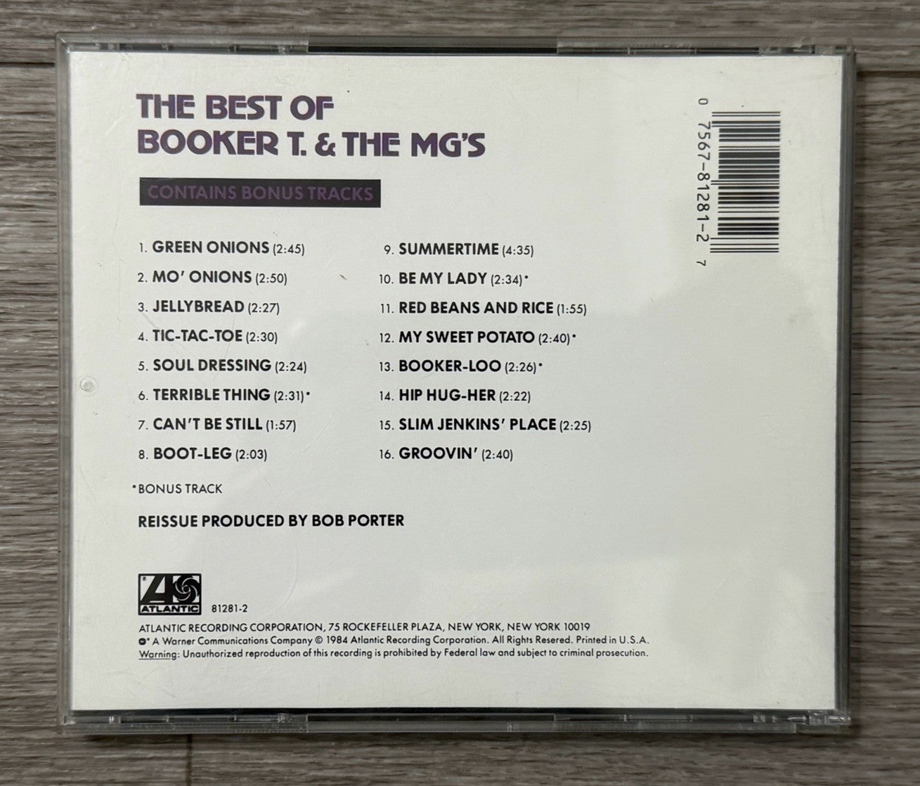 Booker T & The MG's The Best of CD