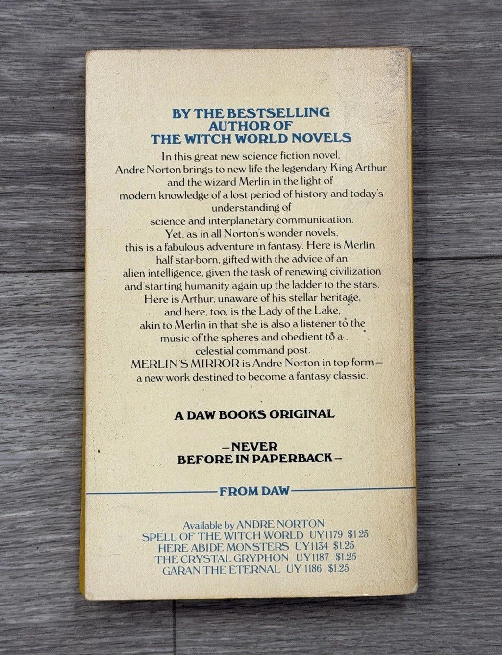 Merlin's Mirror~ Andre Norton ~ 1975 Softcover